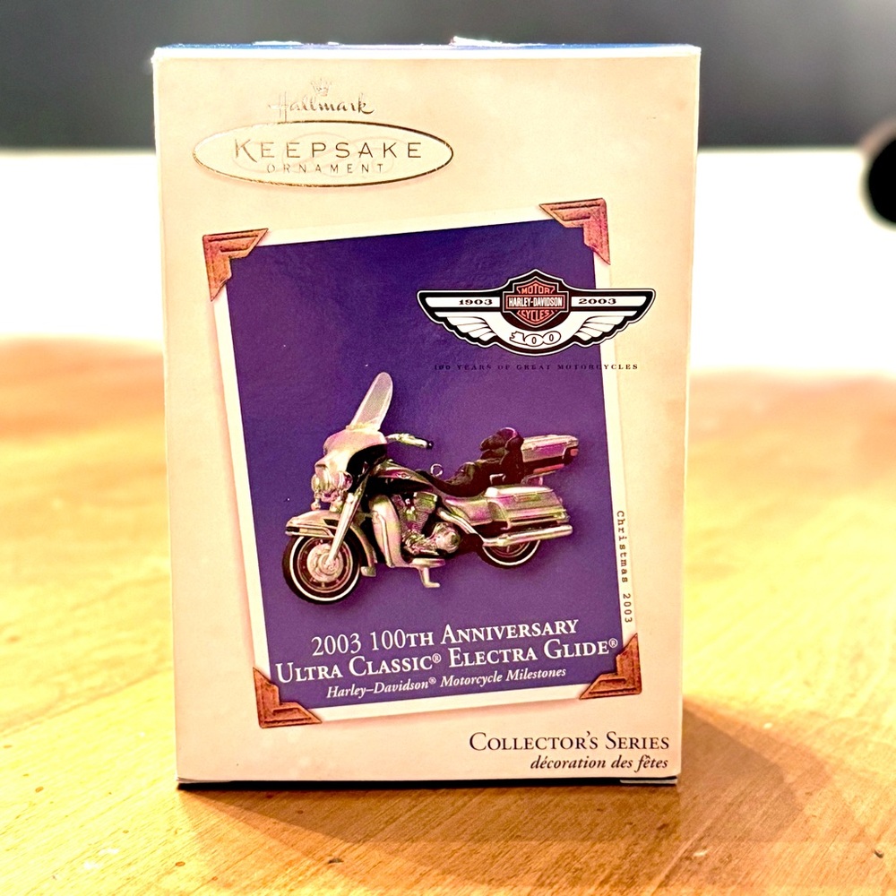 2003 Hallmark 100th Anniversary Ultra Classic Electra Glide Ornament